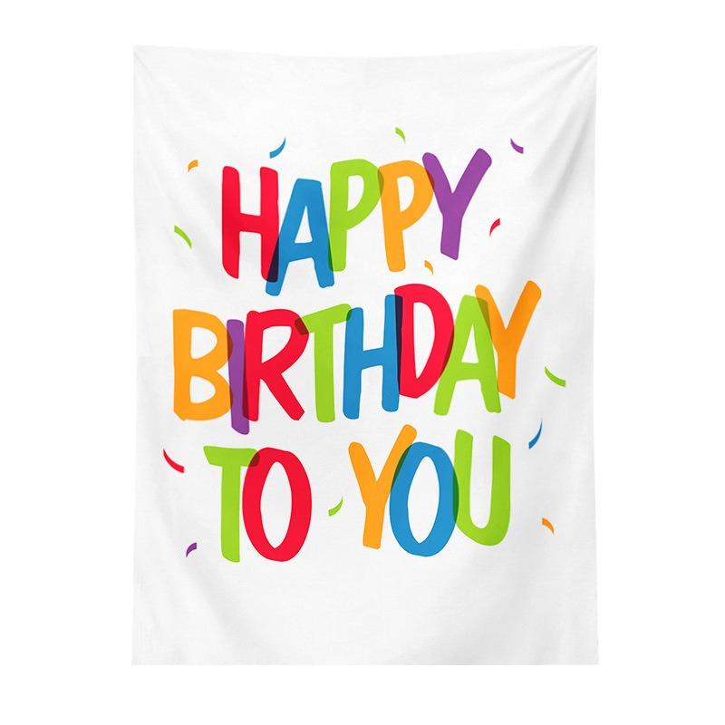 Birthday Party Hanging Cloth Home Wall Decoration Tapestry Office Living Room Tapestry