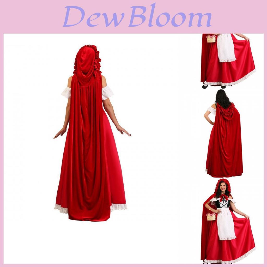 Stunning New Halloween Red Riding Hood Costume With Enchanting Cloak For Women