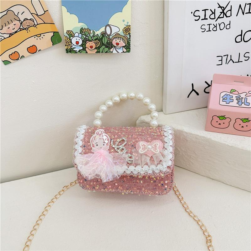 Stylish And Cute Beaded Crossbody Backpack For Girls Ideal For Preschool Use