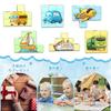 VIXA Magnetic Building Blocks, Educational Toy, Space, Ocean, Fruits, Vegetables, Dinosaurs, Animals, Transportation Series, 9 Pieces with 6