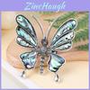 Animal Embossed Shell Butterfly Brooch Pendant With Multi Function Decor For Unisex Wear