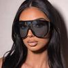 Hip Hop Schilde Sonnenbrille Damen Übergröße Einteilig Große Sonnenbrillen Luxus Designer Herren Fahrbrille UV400