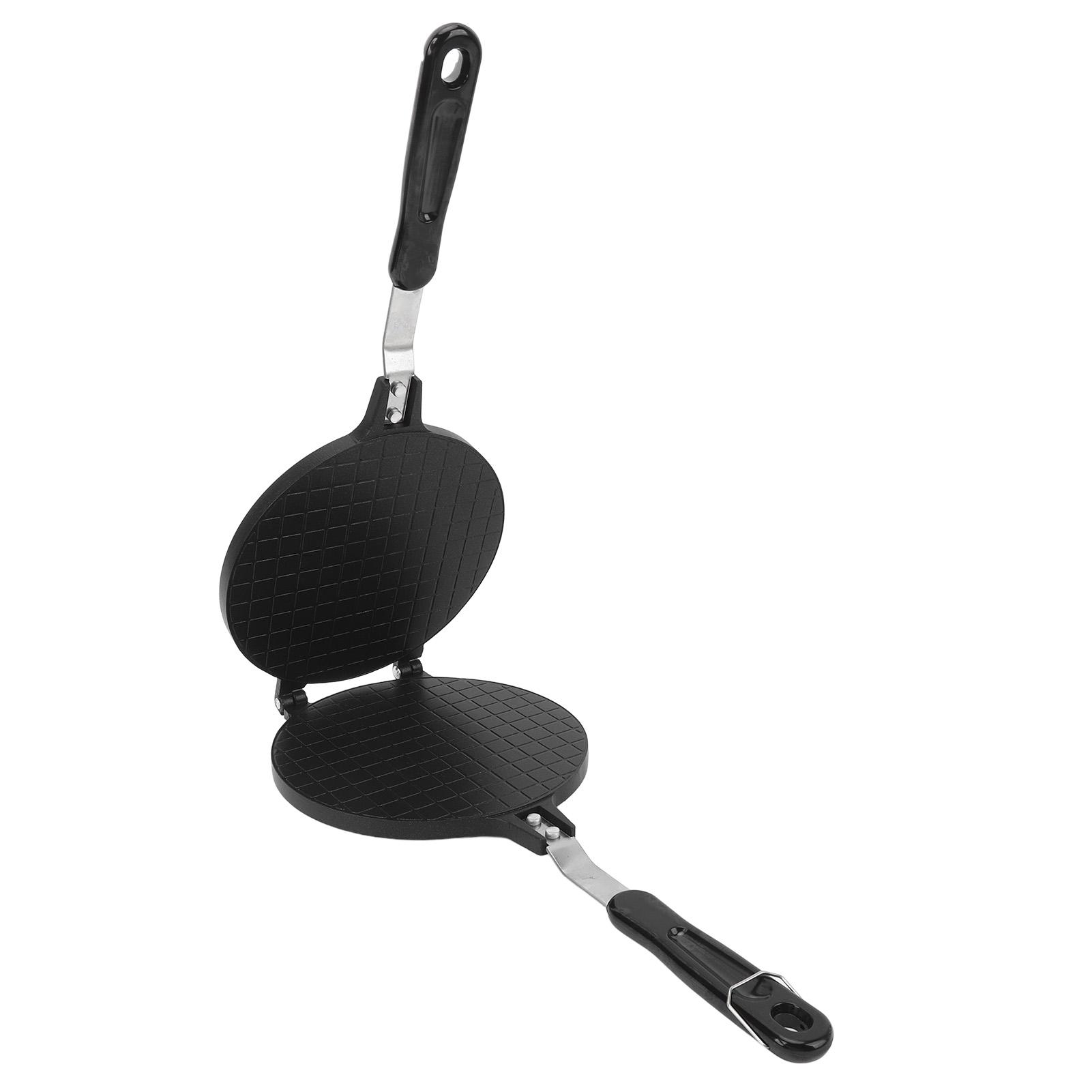 

Egg Roll Press Pan Stick Proof Aluminum Stove Top Tortilla Press with Handle for Kitchen 6.8 Inch Glossy Style L