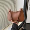 Spring and summer new high-end atmospheric women's bags new versatile solid color shoulder underarm bags messenger bags women