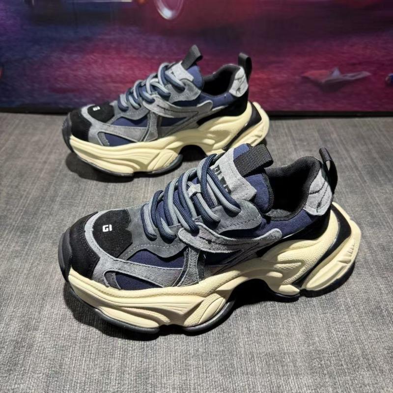 Mens Comfortable Soft Sole Thick Bottom Height Increasing Casual Chunky Sports Sneakers
