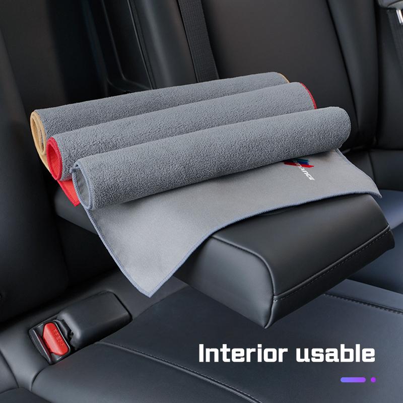 Wheel Cap,Car Wash Towel Rag For BMW M M3 M5 M6 E60 E83 E70 E90 G20 G30 G70 I7 X5X6 X7 Car Air Outlet Cleaning Brush Suede Cloth SFGHN1