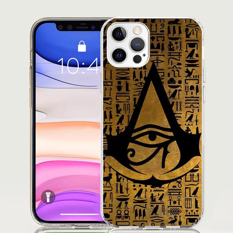 Egypt Nefertiti Anubis Ankh Pharaoh Phone Case For iPhone 17 Air 16 15 Plus 11 14 Pro Max 13 Mini 12 7 8 + SE Pattern Art Custom