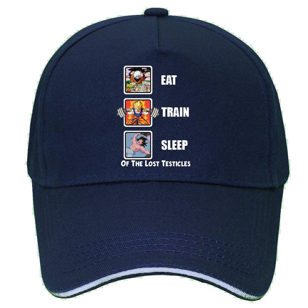 2023 Eat Train Sleep GoKu Hat Unisex Humor Casual Printed College Unisexs Cap Baseball Women Hip Hop Cap Hats