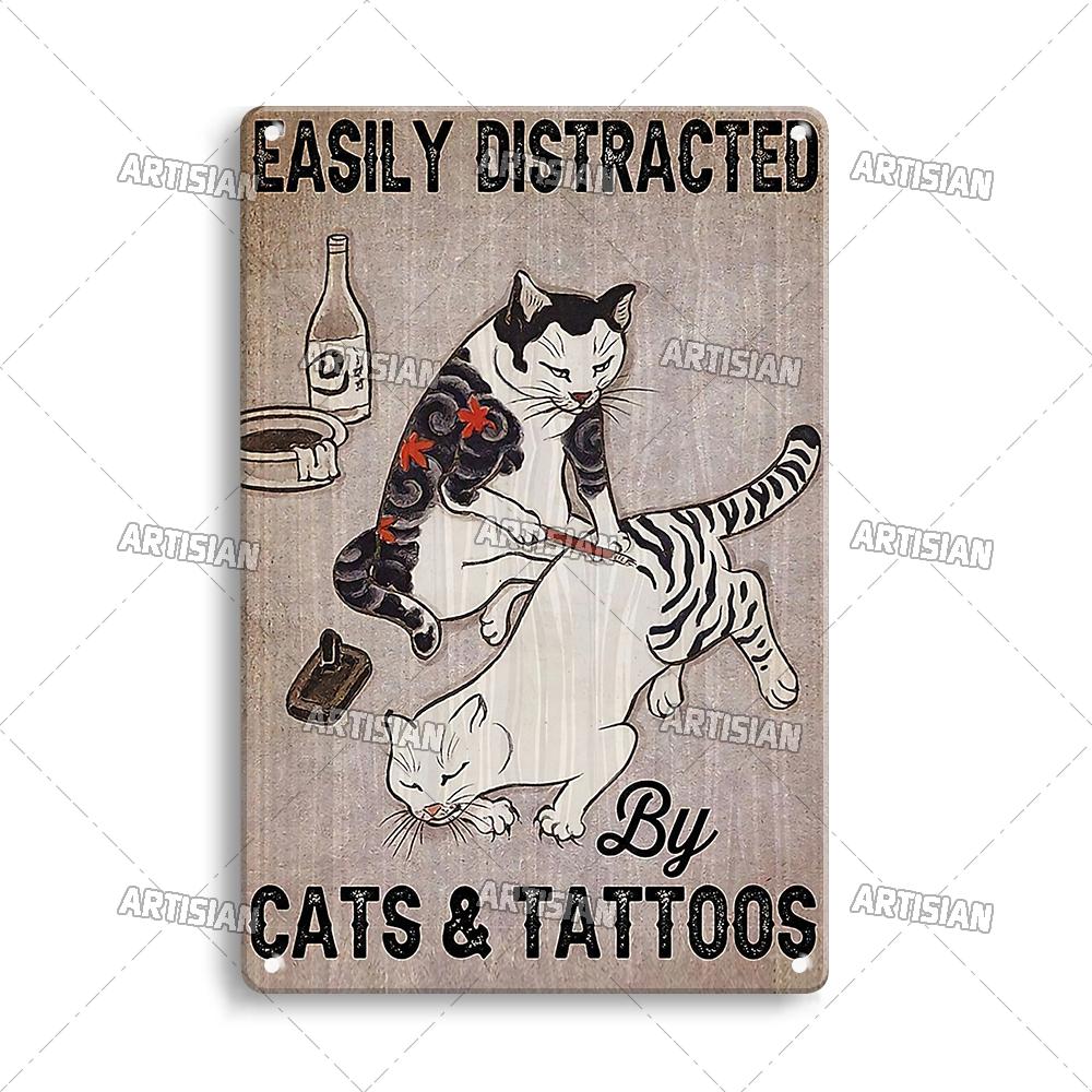 Artisian Tattoo Retro Metal Poster Job Tin Plaque Hobby Decorative Plate Wall Decor Garage Bar Pub Club Hotel Cafe Kitchen Home