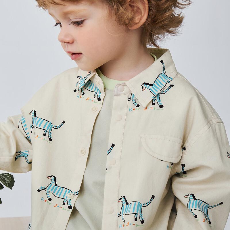 minibala Toddler Boys' Long Sleeve Casual Shirt