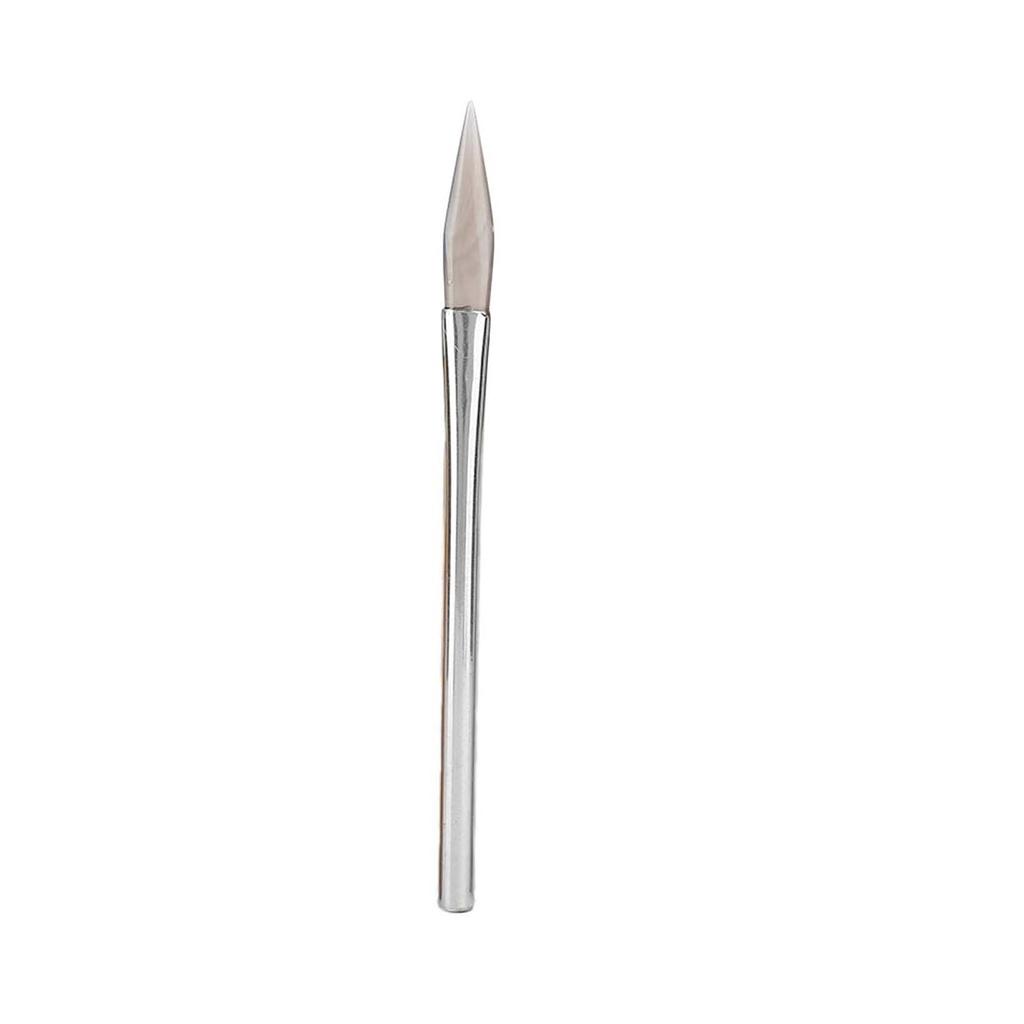 Agate Polishing Tool and Steel Pressure Polishing Carving Precious Metal with Bamboo Iron Handle for Gold Sliver Jewelry