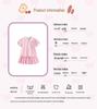 Malwee Girls' Summer Two-Piece Skirt Set - Cute & Stylish European/American Design for Little Girls