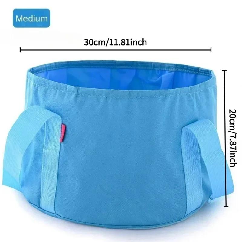 Portable Folding Foot Bath Bucket Travel Foot Bath Bag Laundry Bucket Washbasin Foot Wash Basin.