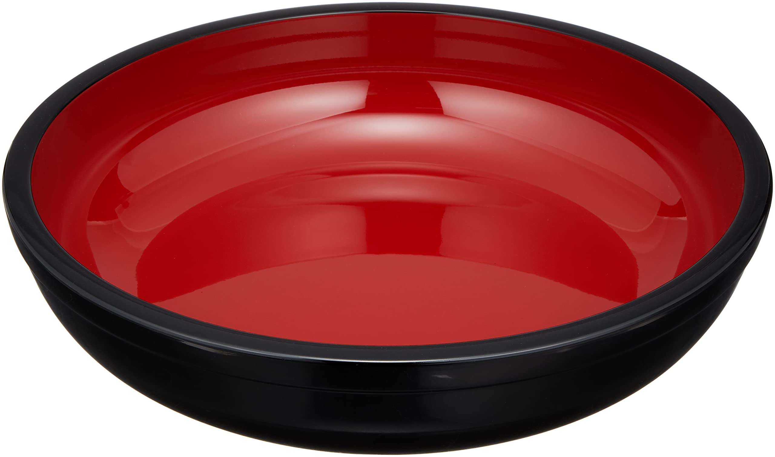 

Mitani Yamanaka Lacquerware Serving Black with Red M12952 Dish, 12.0cm, Interior,