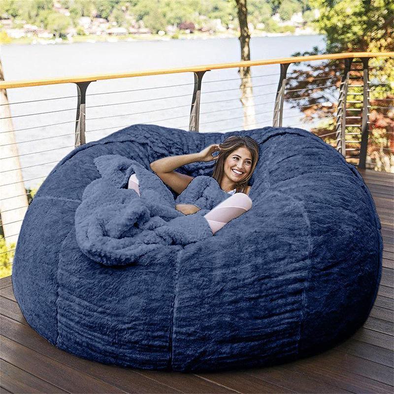 Extra Large Plush Bean Bag Chair Cover - No Filling Included