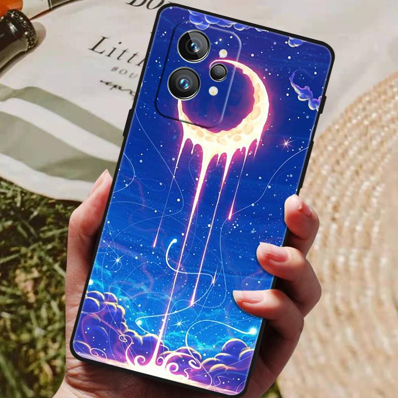 Funda para Realme GT2 Pro 5G TPU Parachoques Negro Silicona Protectora Funda para Realme GT 2 Pro Funda de Teléfono GT2 Pro 2PRO 2022 Capas