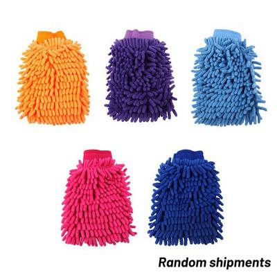 Car Wash Gloves Chenille Coral Fleece Gloves Washing Wipers Car Cleaning Towel Auto Dust Washer Mitt Cleaning Cloth For Car Wash