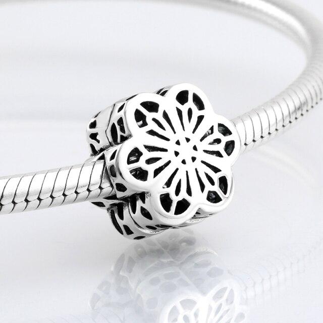 925 Sterling Silver Bead Openwork Sweet Hearts Crown Charms Beads Fit Jiuhao Bracelets Bangles Diy Womens Jewelry