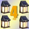 Solar-Powered Waterproof Outdoor Wall Light with Motion Sensor Tungsten Filament Garden Yard Decoration LED Lamp 3 Modes 1-4Pcs