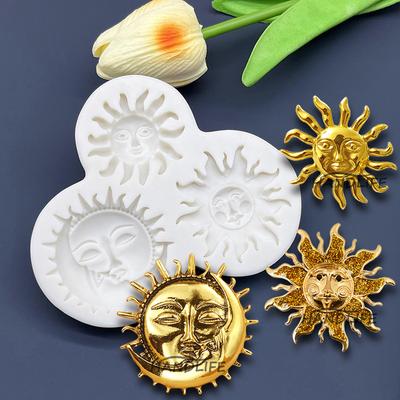 Sun Face Silicone Sugarcraft Mold Fondant Cake Decorating Tools Cupcake Chocolate Baking Molds