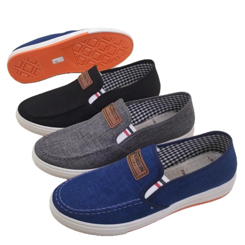 2025 Men's Slip-On Beijing Cloth Canvas Shoes - Casual, Breathable, Skate Style