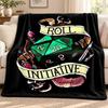 Let Is Roll Blanket Flannel Blanket Soft Cozy Plush Throw for Sofa Bed Lightweight Home Decoration Outdoor Camping
