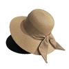 Straw Hat Female And Female Sunshade Summer Outing Beach Hat Bow Sun Hat Sunscreen Hat Versatile Large Brim