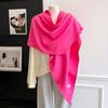 New Winter Cashmere Scarf For Women Soft Solid Color Tassel Shawl Wrap Thick Warm Blanket Echarpe Pashmina Female Scarves