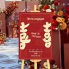 Wedding Ceremony Engagement Welcome Sign - Decorative Guide and Water Board Stand