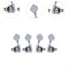 4 Pieces Electric Bass Tuning Pegs Knobs Keys Machine Heads Open Frame Tuner for Show