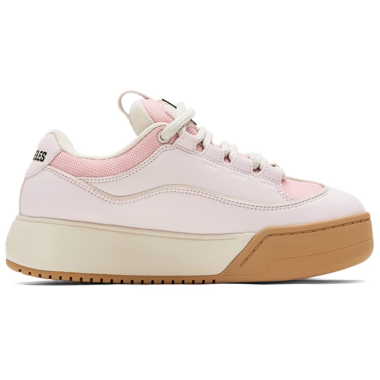 MLB Chunky Wide Low top Skateboard Shoes Unisex Pink 3ASXCCW3N-07PKS