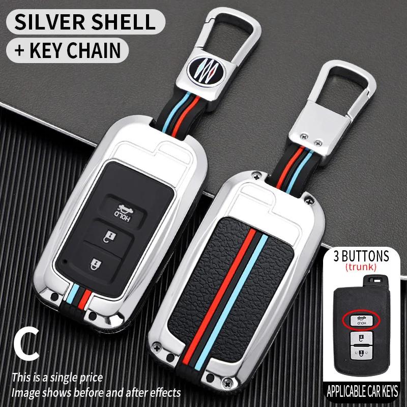 Car Key Case Cover for Toyota Camry Corolla RAV4 Highlander Avalon 2015 - 2017 Protector Smart Control Shell Holder