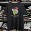 Y2K Grinch Hungry Humbug Aged T-Shirt Black M