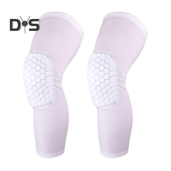 

Наколенники компрессионные мягкие длинные рукава для защиты колена для баскетбола, волейбола, футбола, тенниса, спортивных тренировок L белый