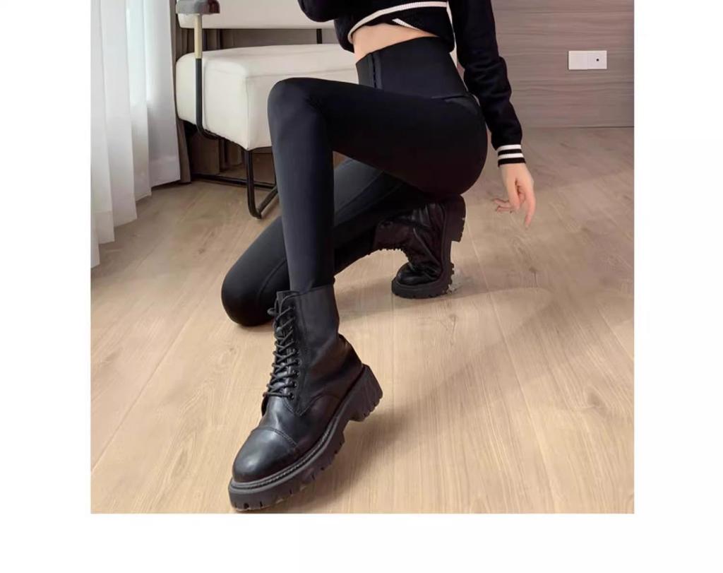 Fleece-Lined Slimming Leggings for Women - Plus Size, Tummy Control, Butt Lifting, Thick & Warm for Autumn/Winter Fitness
