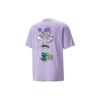 Puma X 8enjamin T Shirts Unisex Lavender Crew Neck Moderate Straight Fit 620703-25