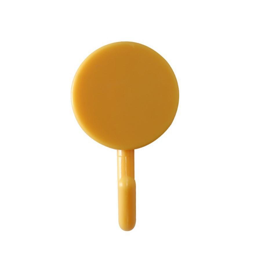 Nordic Round Adhesive Wall Hook: Strong, Traceless, Creative Plastic Design