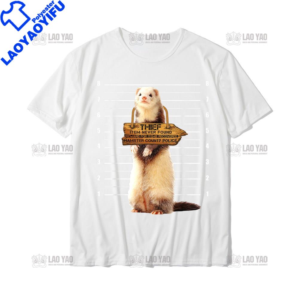 

Cute Ferret Thief Funny Animals Man TShirt Men New Design Crazy Tops T Shirt Christmas Kawaii Animal Woman T Shirts Design S