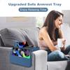 Silikon Sofa Armlehnen Getränkehalter Tablett Anti-Kollaps Tassenhalter Matte Fernbedienung Handy Organizer Aufbewahrungstablett