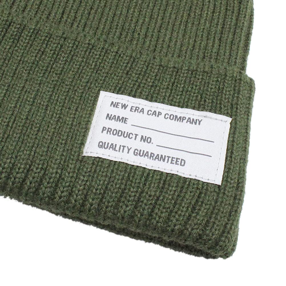[New Era] MILITARY PATCH MILITARY KNIT CAP, Army Green