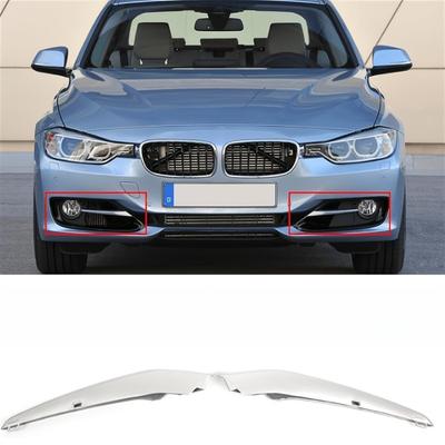 Για BMW Σειρά 3 F30 F31 2012-2015 Μπροστινός Προφυλακτήρας, Επιμεταλλωμένο Δακτύλιο Διακόσμησης Φώτων Ομίχλης Λωρίδα Διακόσμησης Περίγραμμα Φώτων Ομίχλης Γαρνιτούρα