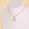 Nidin Fashion Necklace Hamsa Hand Pendant Enamel Turkish Evil Eye Lucky Amulet Palm Clavicle Chain Jewelry Gift For Women Men