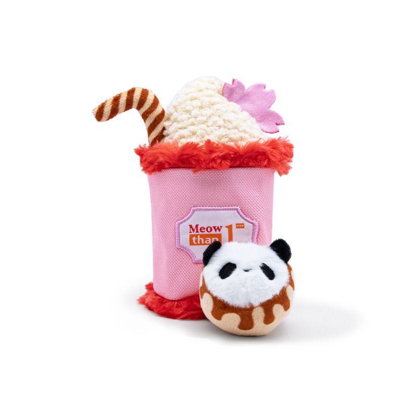 

Pet Cat Toy Cat Teaser Self-Hi Pulling and Relieving Stuffy Handy Gadget Molar Tooth Cleaning Milk Tea Pet Supplies Polygonum Multiflorum Cherry Blossom Pudding