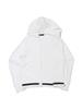 WIDEANGLE To Texture Mix Full Zip Sweater L_White