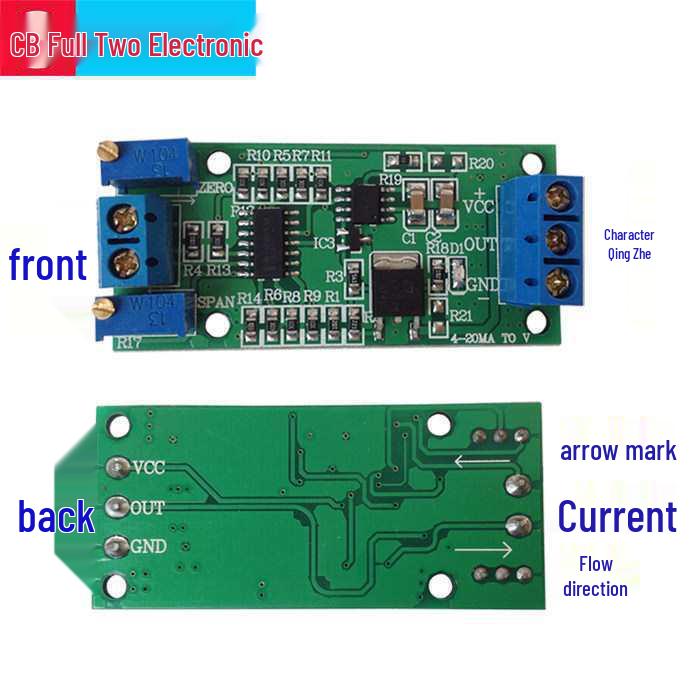 4-20mA auf 0-5V/3,3V/10V/15V Signalwandlermodul