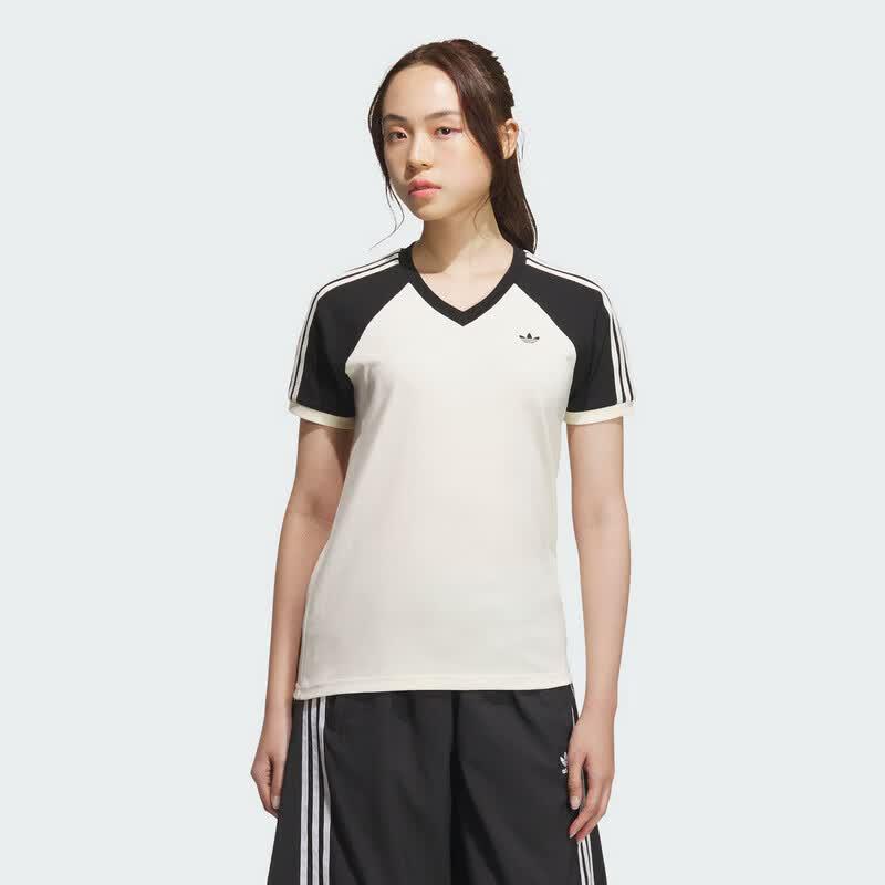 Adidas Originals Women s KF0316 V-Neck Short Sleeve Tee S