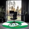 Ireland Rugby Printed Round Rug Carpet Chair Rug Area Rug Entryway Doormats,for Office Chair Living Room Bedroom Kitchen Room.