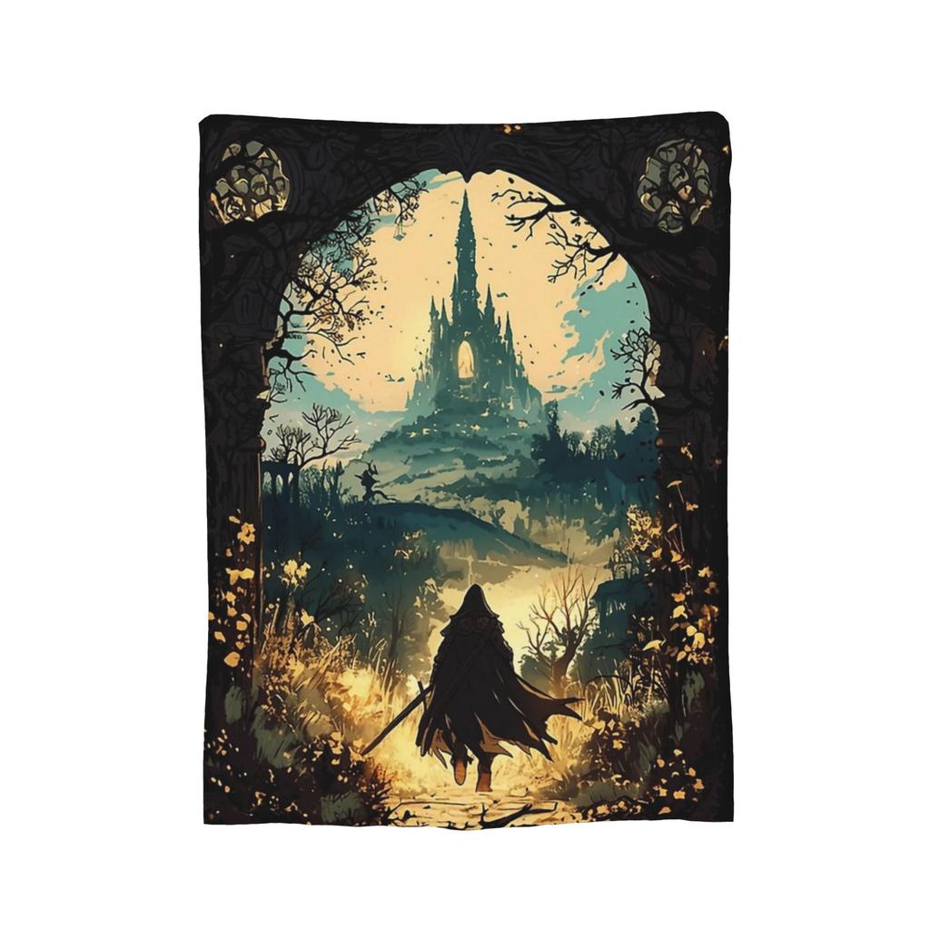 Bloodborne Videospiel Decken Flanell Bedruckt Multifunktionale Super Warme Überwurfdecke für Bett Büro Steppdecke