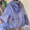 Purple Sports and Leisure Hooded Sunscreen Shirt Women's Outdoor Jacket