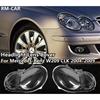 Amcsvg1 Pair Headlight Cover Shell Car Headlight Lens Cover For Mercedes-Benz W209 CLK 2-Door 2003-2009 Headlamp Shade Shell Glass Cover